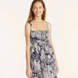 J.Crew Collection Gathered tank midi dress in Ratti® seashell print Women's 0